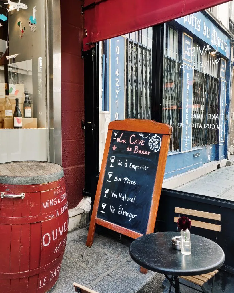 Le Barav terrace in Paris