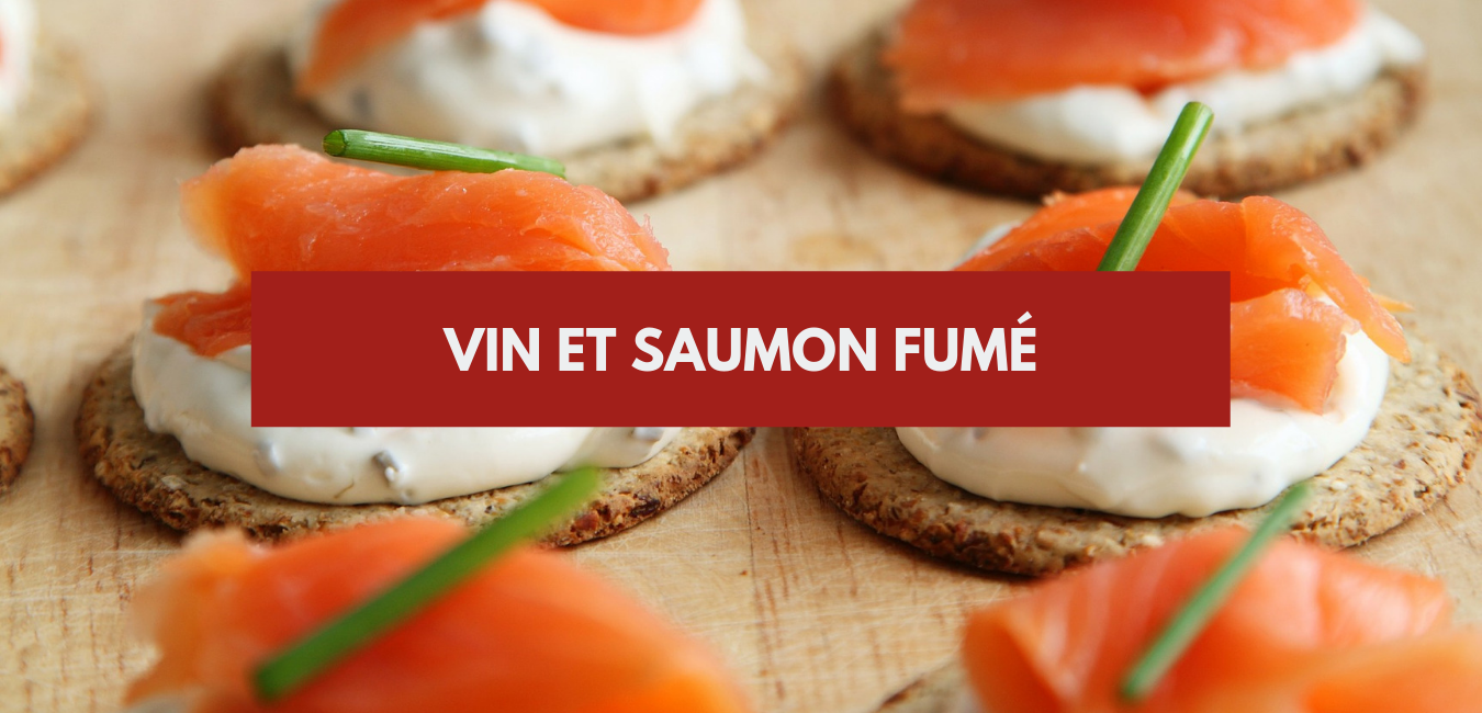 Wine and smoked salmon