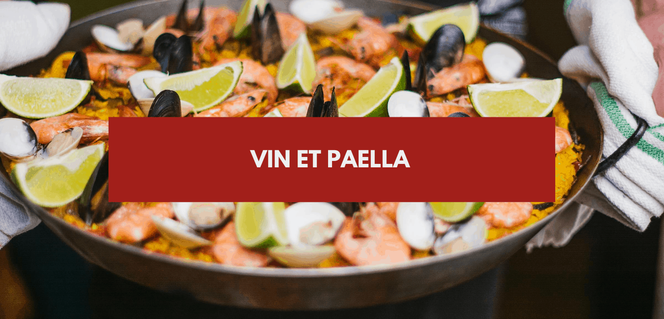 Wine and paella
