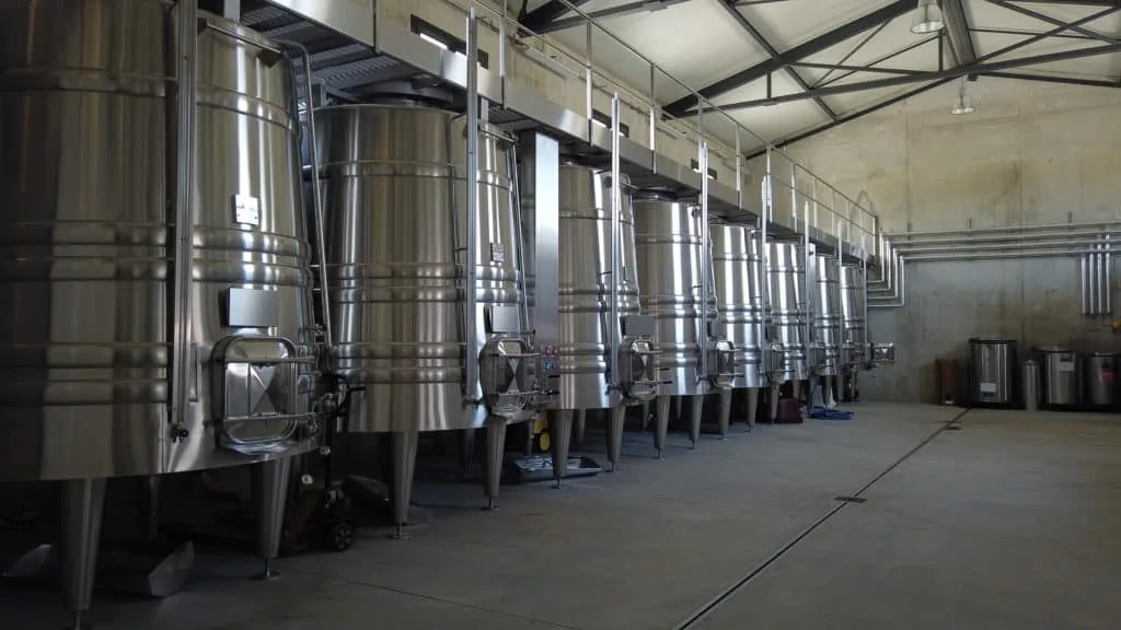 Domaine Esprit - Cellar - stainless steel tanks