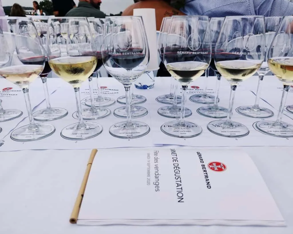 Tasting for the Gérard Bertrand harvest celebration