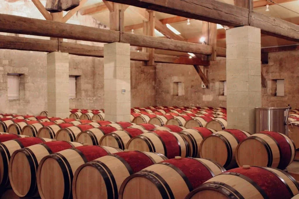 Barrel chai of Château Grand Mayne