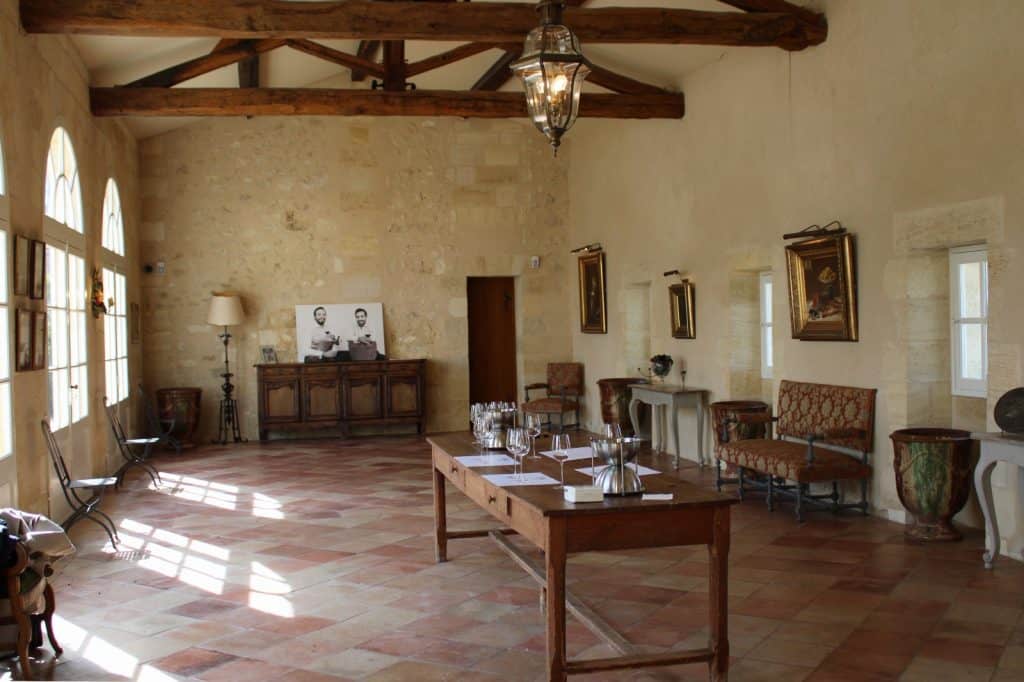 Tasting room Château Grand Mayne