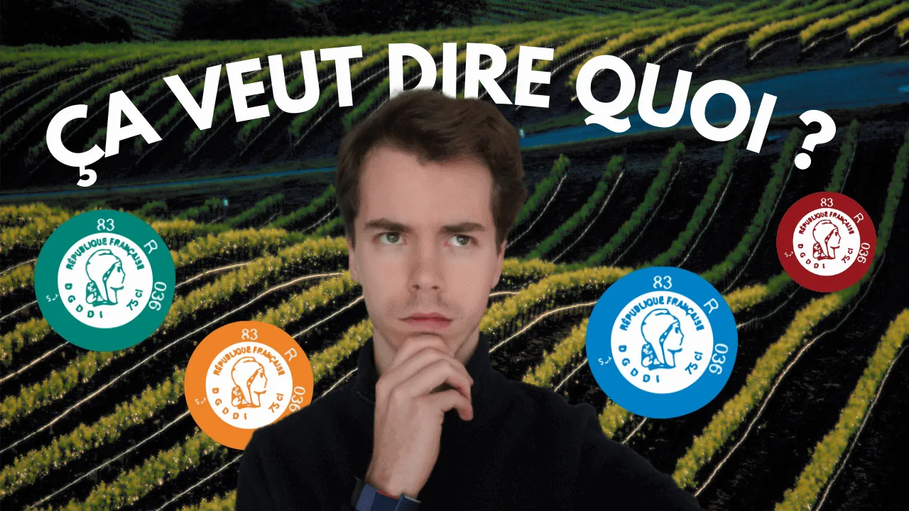 La capsule d'une bouteille de vin