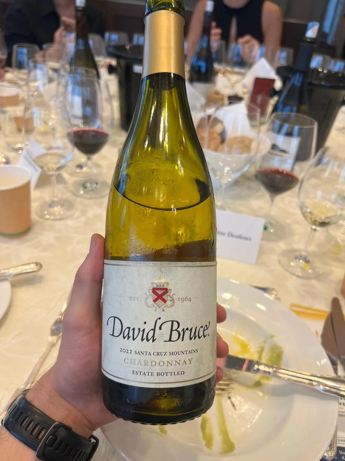 David Bruce Santa Cruz Mountains Chardonnay 2022 bottle