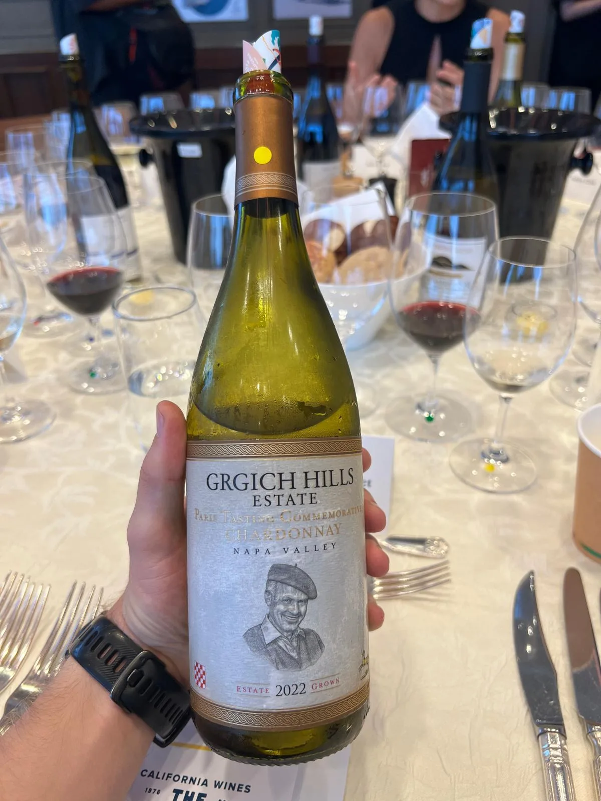 The Grgich Hills Paris Tasting Commemorative Chardonnay 2022 bottle
