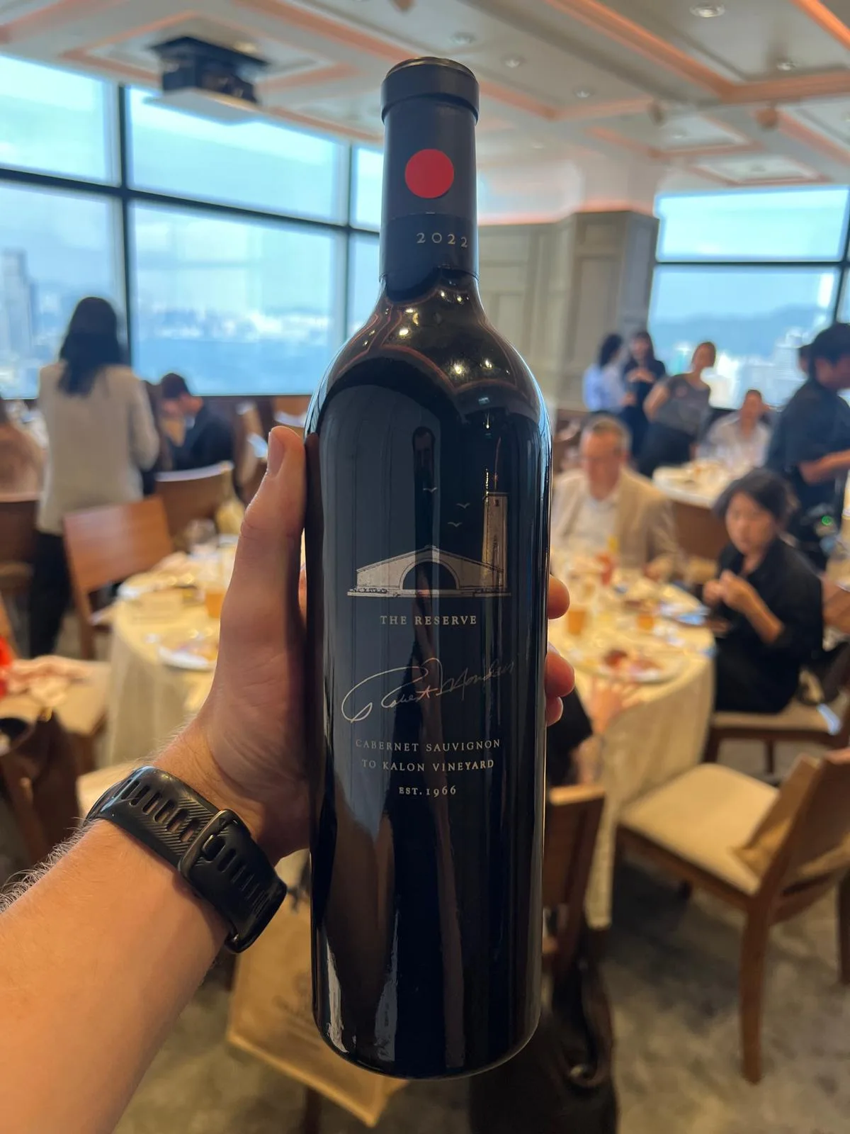 Mayacamas and Robert Mondavi To Kalon Reserve Cabernet bottles in Hong Kong