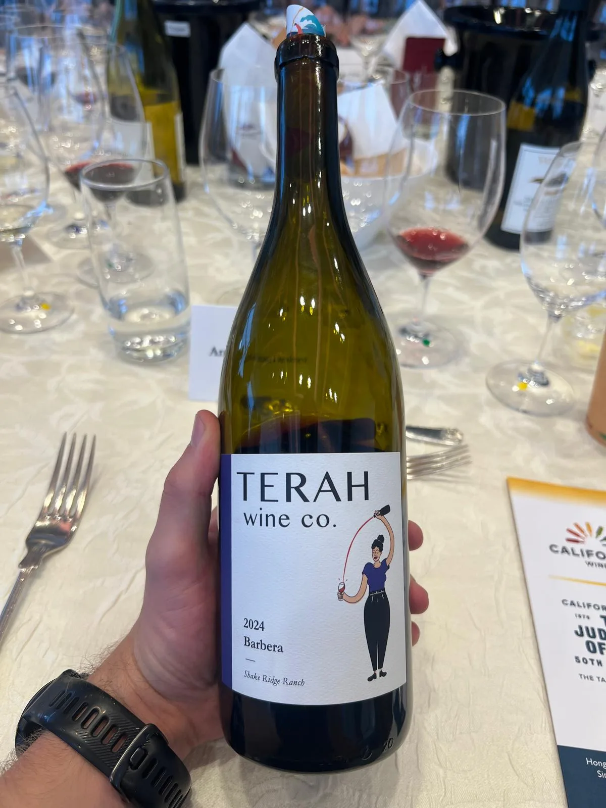 Terah Wine Co. Barbera 2024 bottle