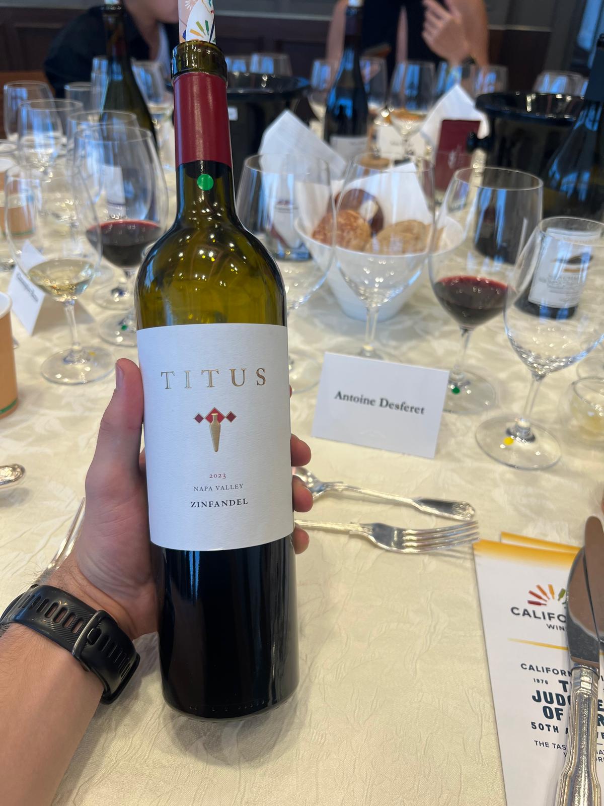 Titus Napa Valley Zinfandel 2023 bottle