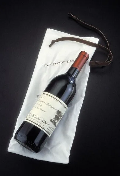 The winning 1973 Stag's Leap Wine Cellars Cabernet Sauvignon bottle