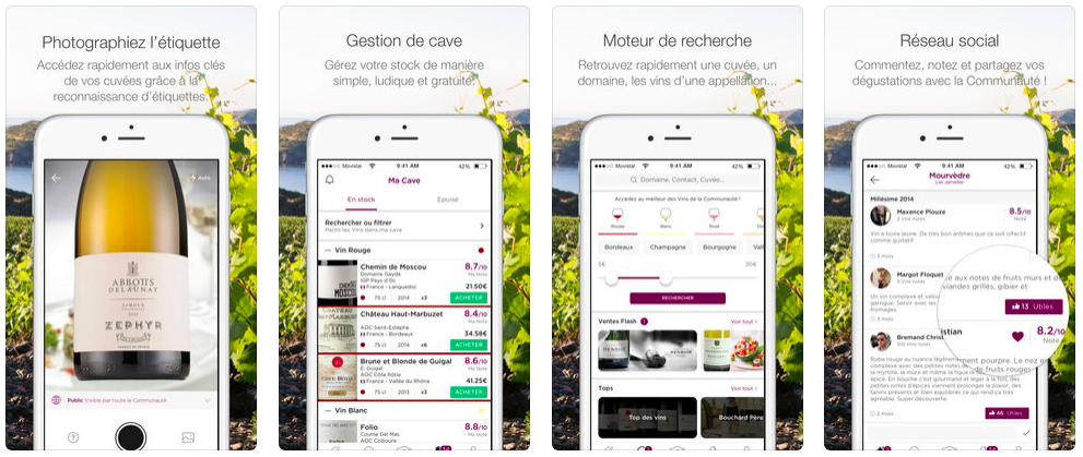 Application sur le vin - WineAdvisor