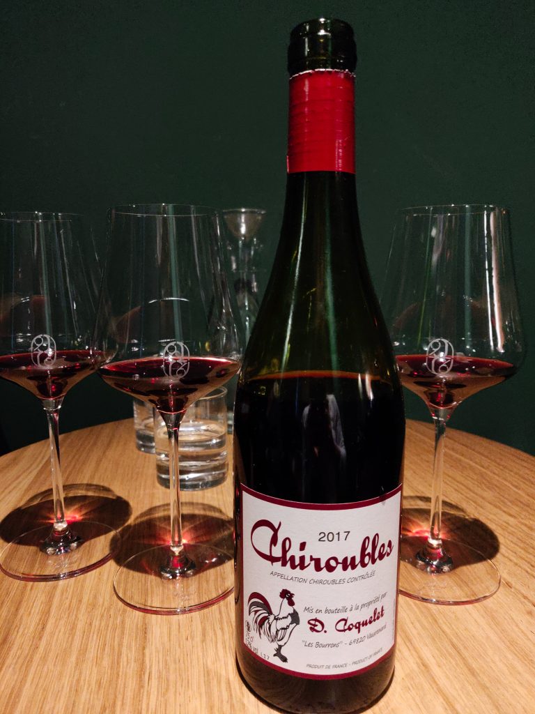 Chiroubles servi à 228 litres rue victor massé