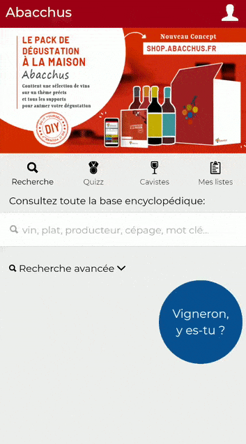 Quiz sur le vin - abacchus application