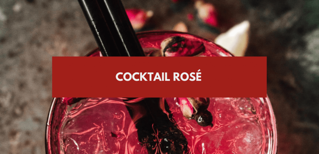 Cocktail rosé - cocktail avec du vin rosé