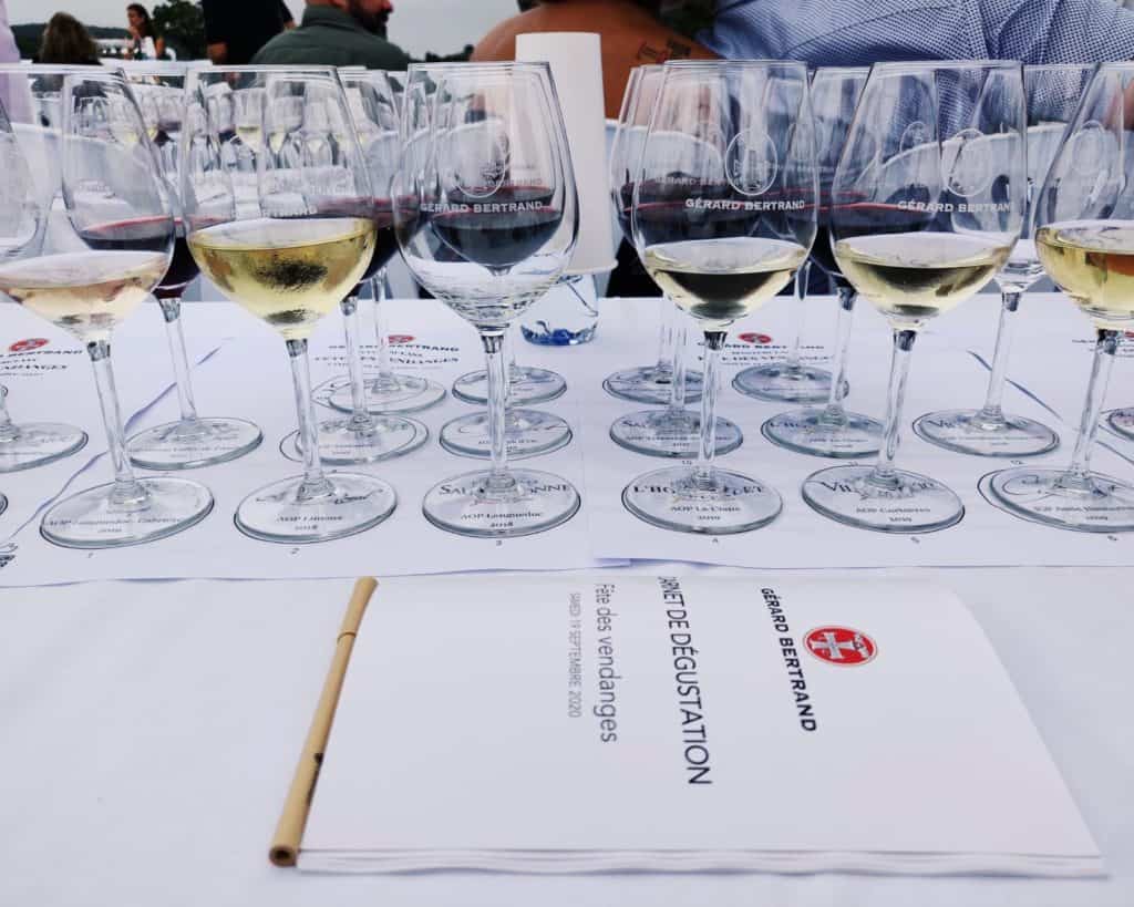 Harvest festival wine tasting at Gérard Bertrand estate in the Languedoc